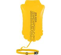 Cressi desde 1946 - Glide Swim Buoy - Boya de Señalización, Inflable, Práctica y Compacta Máxima Visibilidad de Nadadores, Buceadores y Triatletas en el Mar o en Aguas Abiertas - Amarillo - 28L