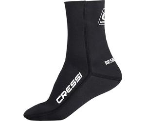 CRESSI desde 1946 - Neoprene Socks Resilient - Escarpines de Neopreno Negro Doblemente Forrados Diseñados Específicamente para Buceo, Apnea, Snorkel y otros Deportes Acuáticos, Unisex