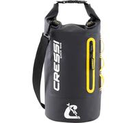 Cressi desde 1946 - Ocelot Dry Bag - Bolsa Estanca Impermeable Unisex para Mar, Barco y Actividades Acuáticas, Disponible en Tamaño Pequeño, Mediano y Grande, Negro/Amarillo 10 L