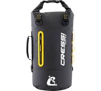 Cressi desde 1946 - Ocelot Dry Bag - Bolsa Estanca Impermeable Unisex para Mar, Barco y Actividades Acuáticas, Disponible en Tamaño Pequeño, Mediano y Grande, Negro/Amarillo 20 L