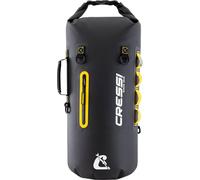 Cressi desde 1946 - Ocelot Dry Bag - Bolsa Estanca Impermeable Unisex para Mar, Barco y Actividades Acuáticas, Disponible en Tamaño Pequeño, Mediano y Grande, Negro/Amarillo 30 L