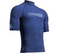 Cressi desde 1946 - Sentinel Man - Camiseta de Manga Corta Protección Solar UPF 50+, Sechado Rápido, Natación Surf Buceo Pesca Playa Piscina y Deportes Acuáticos - Azul/Blanco - 4XL/8_Hombre