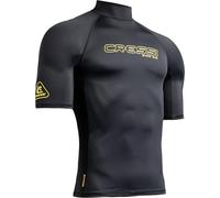 Cressi desde 1946 - Sentinel Man - Camiseta de Manga Corta Protección Solar UPF 50+, Sechado Rápido, Natación Surf Buceo Pesca Playa Piscina y Deportes Acuáticos - Negro/Amarillo - XL/5_Hombre