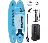 CRESSI Desde 1946 - Ultra Isup/Kayak Set - Tabla de Sup Hinchable para Adultos Muy Estable y Resistente Incluye Accesorios Remo Aleta Inflador Leash y Bolsa_320x81x15 cm MAX 130 kg