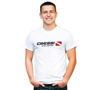 Cressi Dive Center Camiseta, Hombre, Blanco, S