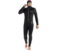 Cressi Diver Man Monopiece Wetsuit, Traje de Buceo de Una Pieza, Hombres, Negro/Rojo, XXXL/7