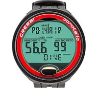 Cressi Donatello Diving Computer Ordenador Profesional Muñeca para Buceo y Apnea, Unisex-Adult, Negro/Rojo, Un tamaño