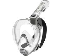 Cressi Duke Dry Full Face Mask Mascara de Buceo Snorkel Seca Cara Completa, Unisex Adulto, Transparent, M/L