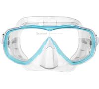 CRESSI Estrella Mask Clear/Aquamarine - Máscara Estrella para Buceo y Snorkel, Transparente/Aguamarina, Talla Única, Unisex