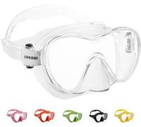 CRESSI F1 Mask Clear - Máscara Monocristal Tecnologia Frameless para Buceo y Snorkel, Transparente, Talla Única, Unisex
