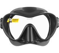 Cressi F1 Mask - Máscara Monocristal Tecnología Frameless - Talla L - S