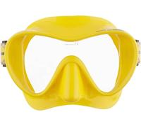 CRESSI F1 Mask Yellow - Máscara Monocristal Tecnologia Frameless para Buceo y Snorkel, Amarillo, Talla Única, Unisex