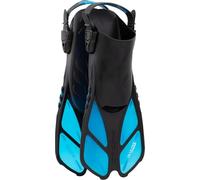CRESSI Fins Bonete Translucent Azure L/XL - Aletas Cortas Ajustables para Adultos, Resistentes, Ligeras, Aptas para Viajar, Azul Translúcido, L/XL