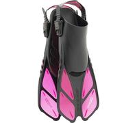 CRESSI Fins Bonete Translucent Pink S/M - Aletas Cortas Ajustables para Adultos, Resistentes, Ligeras, Aptas para Viajar, Rosa Translúcido, S/M