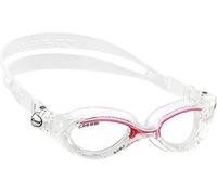 Cressi Flash Swim Goggles Gafas de Natación Premium para Adultos 100% Anti UV, Transparente/Rosa, Talla Única