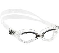 Cressi Flash Swim Goggles Gafas de Natación Premium para Adultos 100% Anti UV, Transparente/Negro, Talla Única