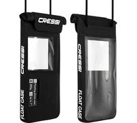 Cressi Float Case Floating Dry Phone Case Black 7'' - Funda Protectora Impermeable y Flotante para Smartphones, Negro, 7'', Unisex