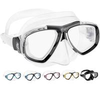 Cressi Tauchmaske Erwachsen Focus Optische Gläser Möglich Gafas de Buceo, Unisex, Transparente/Negro