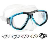 CRESSI Focus Mask - Máscara de Buceo de Talla Única Unisex, Compatible con un Posible Lentes Graduadas Opcional/Compra Separado