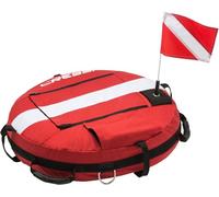Cressi Freediving Buoy - Boya Hinchable Unisex para Buceo y Apnea Libre, Natación, Actividades Acuáticas, Alta Visibilidad, Rojo/Blanco, Talla Única