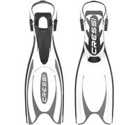 Cressi Frog Plus Fins Aletas de Buceo Unisex Adultos, Mujer, Negro/Blanco, S-M