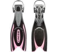 Cressi Frog Plus - Aletas, Color Negro/Rosa, Talla S-M