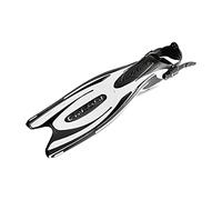 Cressi Frog Plus Fins Aletas de Buceo Unisex Adultos, Mujer, Negro/Blanco, S-M