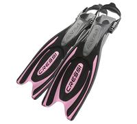 Cressi Frog Plus Fins - Aletas de Buceo Unisex Adultos, Negro/Rosa, XS-S