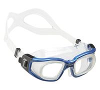 CRESSI Galileo Goggles Gafas de natación con Lentes de Vidrio Templado, Unisex Adulto, Transparente/Azul Nery, Uni