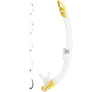 Cressi Schnorchel Gamma Tubo de Snorkel, Unisex, Transparente/Amarillo