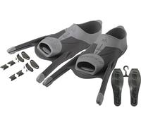 Cressi Gara Modular Foot Pocket Calzante para Aletas, Unisex-Adult, Negro/Gris, 36/37