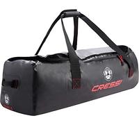 Cressi Gorilla Bag Bolsa Impermeable Grande para Buceo, Adecuada para Sujetar Aletas largas de apnea, Unisex-Adult, Negro/Rojo, Talla única