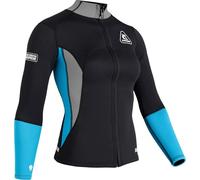 CRESSI Guardian Jacket Chaqueta de Neopreno de 2 mm, Women's, Negro/Aguamarina, M/3
