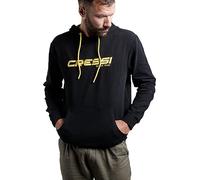 Cressi Hoodie Sudadera con Capucha, Unisex-Adult, Negro/Amarillo, L