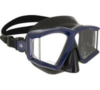 CRESSI Horizon Mask Black/Blue - Máscara Unisex para Buceo y Snorkeling Equipada con 4 Lentes Templadas Separadas para una Visión Panorámica sin Interrupciones, Negro/Azul