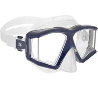 CRESSI Horizon Mask Clear/Blue Navy - Máscara Unisex para Buceo y Snorkeling Equipada con 4 Lentes Templadas Separadas para una Visión Panorámica sin Interrupciones, Transparente/Azul Marino