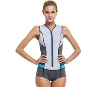 Cressi Idra Swimsuit Traje de baño de Neopreno 2 mm para Mujer, Gris, M/3