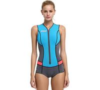 Cressi Idra Swimsuit Traje de baño de Neopreno 2 mm para Mujer, Azul Claro, S/2