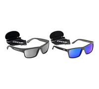 Cressi Ipanema & Rio Sunglasses Gafas de Sol Deportivo Polarizados, Unisex Adultos, Negro/Azul, Talla única