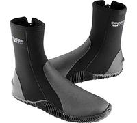 Cressi Isla Escarpines con Suela y Cremallera, Unisex Adulto, Black/Logo Azul, XXL