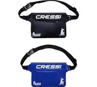 CRESSI Kangaroo Dry Pouch Bundle 2 Marsupios Impermeables para Móvil y Objetos, Unisex-Adult, Negro/Azul, Talla Única