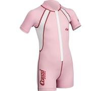 Cressi Shorty Kid Monoshort Infantil en Neopreno de 1.5/2mm, Unisex niños, Mangas Cortas-Rosa/Blanco, S (2 Años)