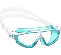Cressi King Baloo Kid Goggles - Gafas Unisex Niños de Natación, Piscina y Snorkel, Aguamarina/Azul Blanco, 7/15 Años