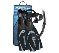 Cressi Kit Pluma Perla Pluma Gamma Snorkeling Set Negro EU 43-44