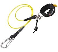Cressi Lanyard Apnée Câble de Sécurité Avec Mousqueton Acier Inoxydable et Bracelet Néoprène pour Poignet ou Cheville, Accessoire Plongée et Entraînement Freediving