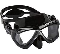 Cressi Liberty Quattro Mask Máscara de Buceo, Apnea y Snorkel, Unisex-Adult, Negro/Grafito/Plata, Talla única
