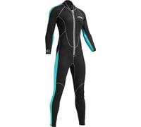 Cressi Lido Lady - Traje de Neopreno de una Pieza para Mujer, 2 mm, Color Negro/Azul (Aguamarina)