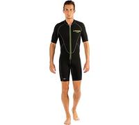 Cressi Lido Man Monopiece Wetsuit 2mm - Traje Corto de Neopreno High Stretch para Hombre , Negro/Negro , XXXL/7