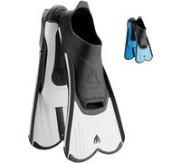 Cressi Light Short Fins Aletas Cortas de Entrenamiento y Natación, Unisex-Youth Blanco, 45/46
