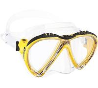 Cressi Tauchmaske Lince Low Volume Made In Italy Gafas de Buceo, Unisex, Transparente/Amarillo, Talla única